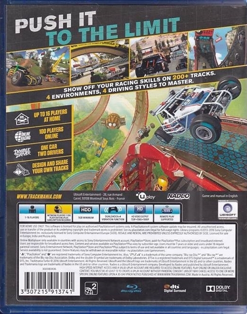 Trackmania Turbo - PS4 (B Grade) (Genbrug)